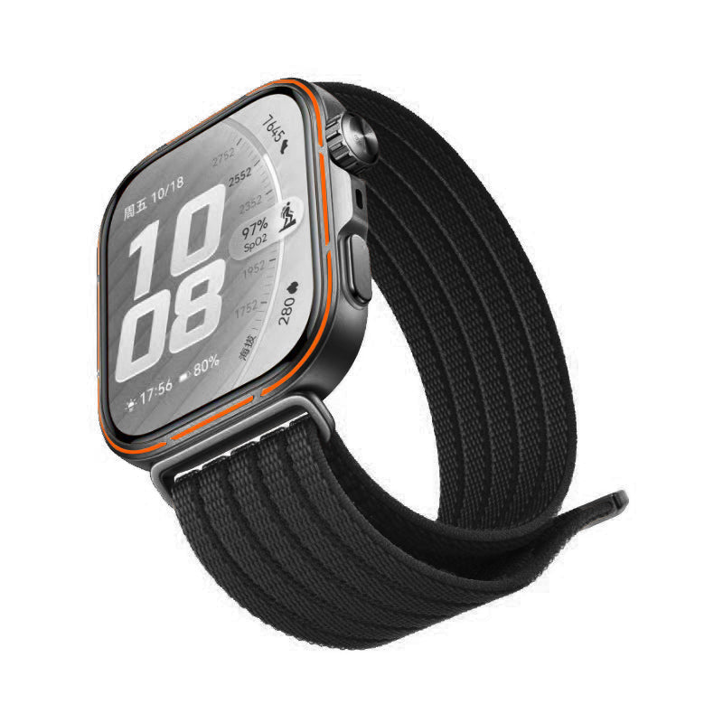 Bracelet nylon ultra fine Huawei Watch Fit 5 Pro (noir)