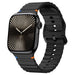 Bracelet Silicone Wave Apple Watch (noir)