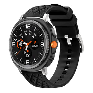 galaxy watch 8 44mm leather hybrid band black
