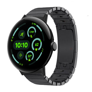 Bracelet métal premium à maillons Google Pixel Watch 5 - 45mm (noir)