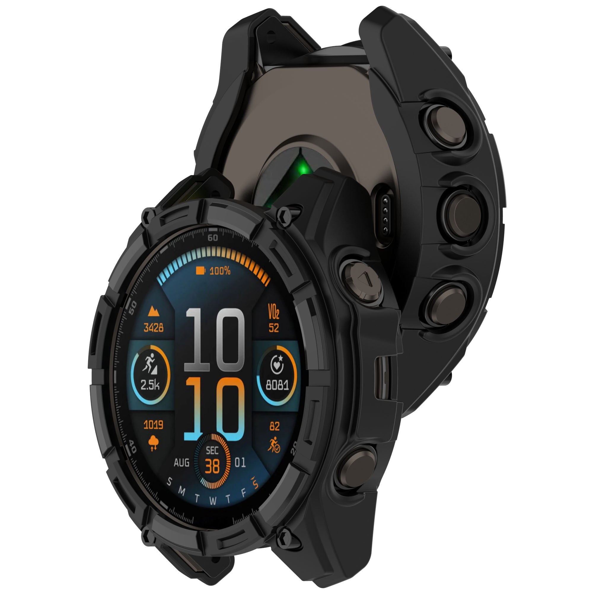 Garmin Quatix 8 - 47mm Rugged TPU Case (Black)
