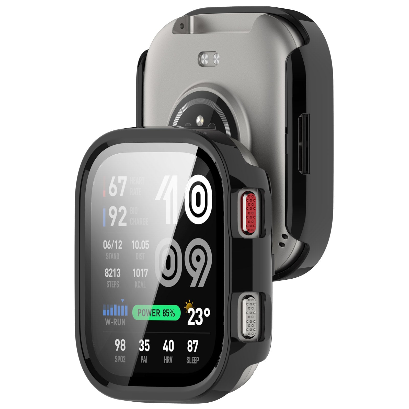 Amazfit Bip Max PC Case with Glass (Black)