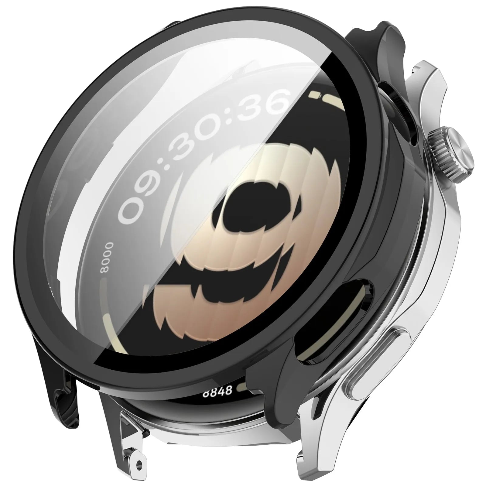 Oppo Watch S Protection d'écran rigide en verre (noir)