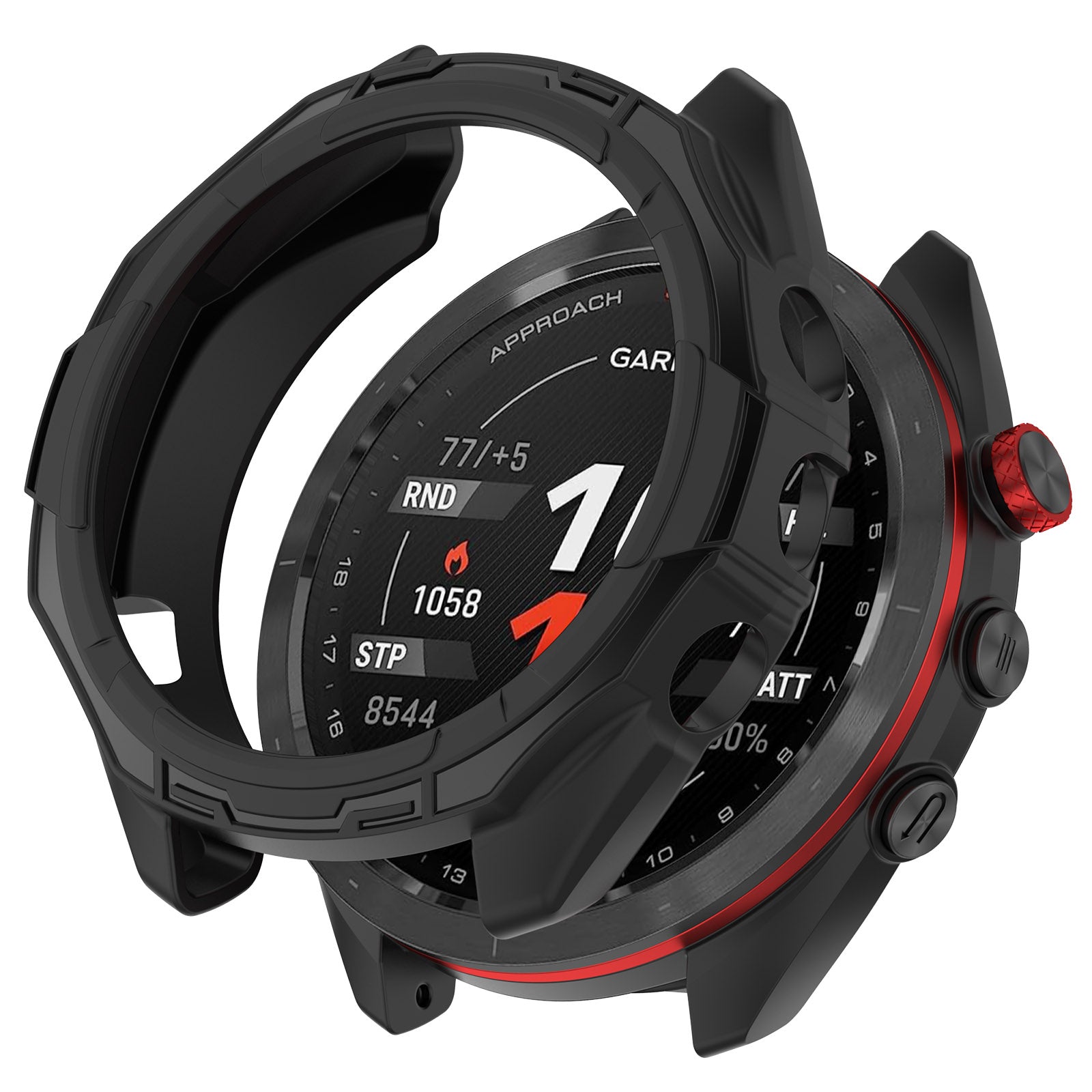 Coque TPU résistante Garmin Approach S70 - 47mm (noir)