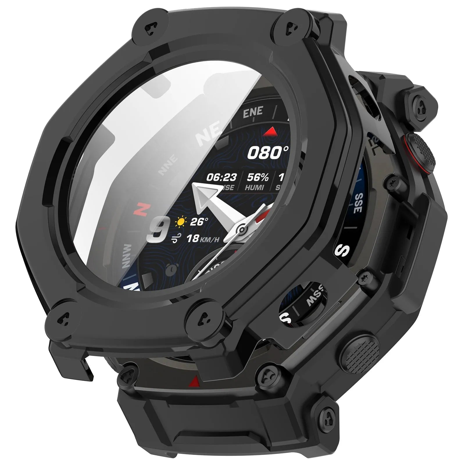 Amazfit T-Rex 3 Pro - 44mm PC Case with Glass (Black)