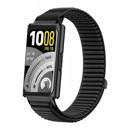 Bracelet nylon ondulé Huawei Band 11 (noir)
