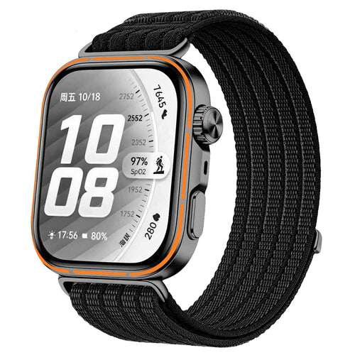 Bracelet nylon ultra fine Huawei Watch Fit 5 (noir)