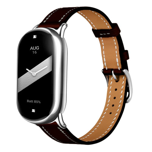 Bracelet en cuir Xiaomi Smart Band 8 (noir)