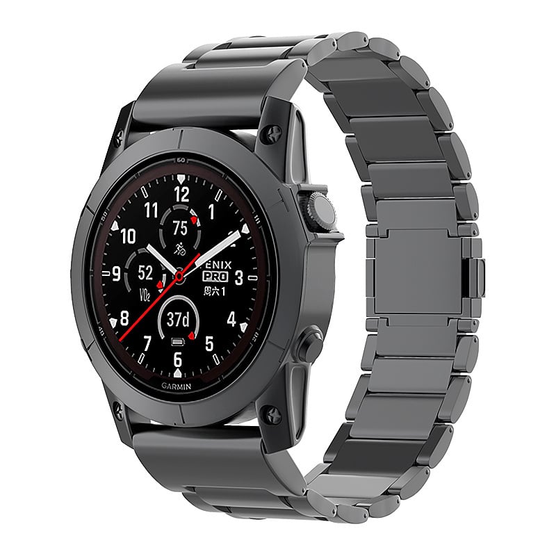 Bracelet titane magnétique Garmin Descent G 2 (noir)
