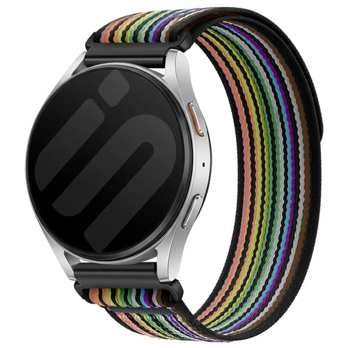 Bracelet nylon trail Samsung Galaxy Watch 5 - 44mm (noir/multicolore)