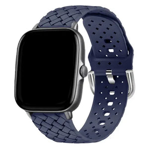 Bracelet silicone tissé Xiaomi Amazfit GTS (bleu foncé)