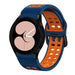 Bracelet sport carré Samsung Galaxy Watch 4 44mm (bleu/orange)
