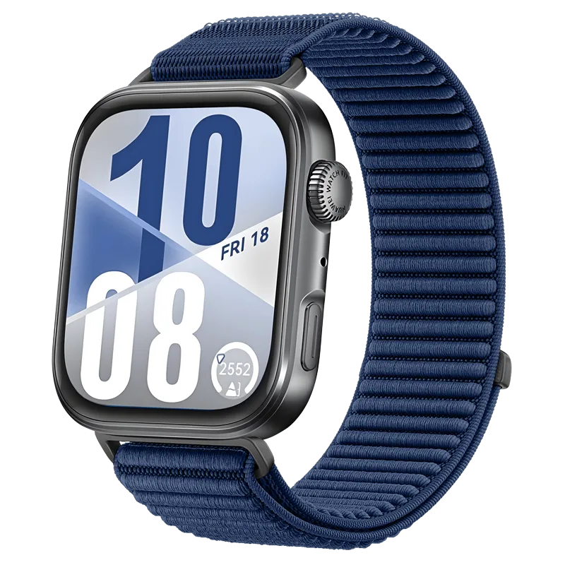 Bracelet nylon ondulé Huawei Watch Fit 5 (bleu foncé)