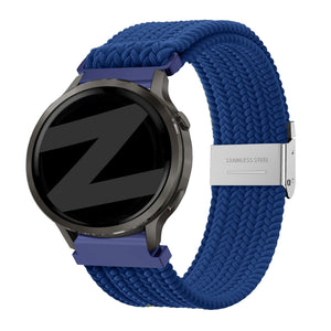 Bandz Garmin Venu 2 Woven Nylon Strap (Blue)
