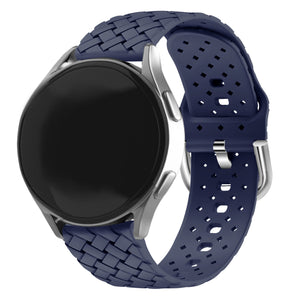 Bracelet silicone tissé Samsung Galaxy Watch 5 Pro (bleu foncé)