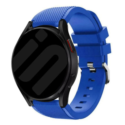 Bracelet silicone sergé Amazfit Bip U (Pro) (bleu)