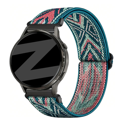 Bandz Bracelet nylon élastique Garmin Venu 4 - 41mm (mélange de bleu)