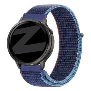Bandz Bracelet nylon Loop Garmin Vivomove Sport (bleu foncé mix)