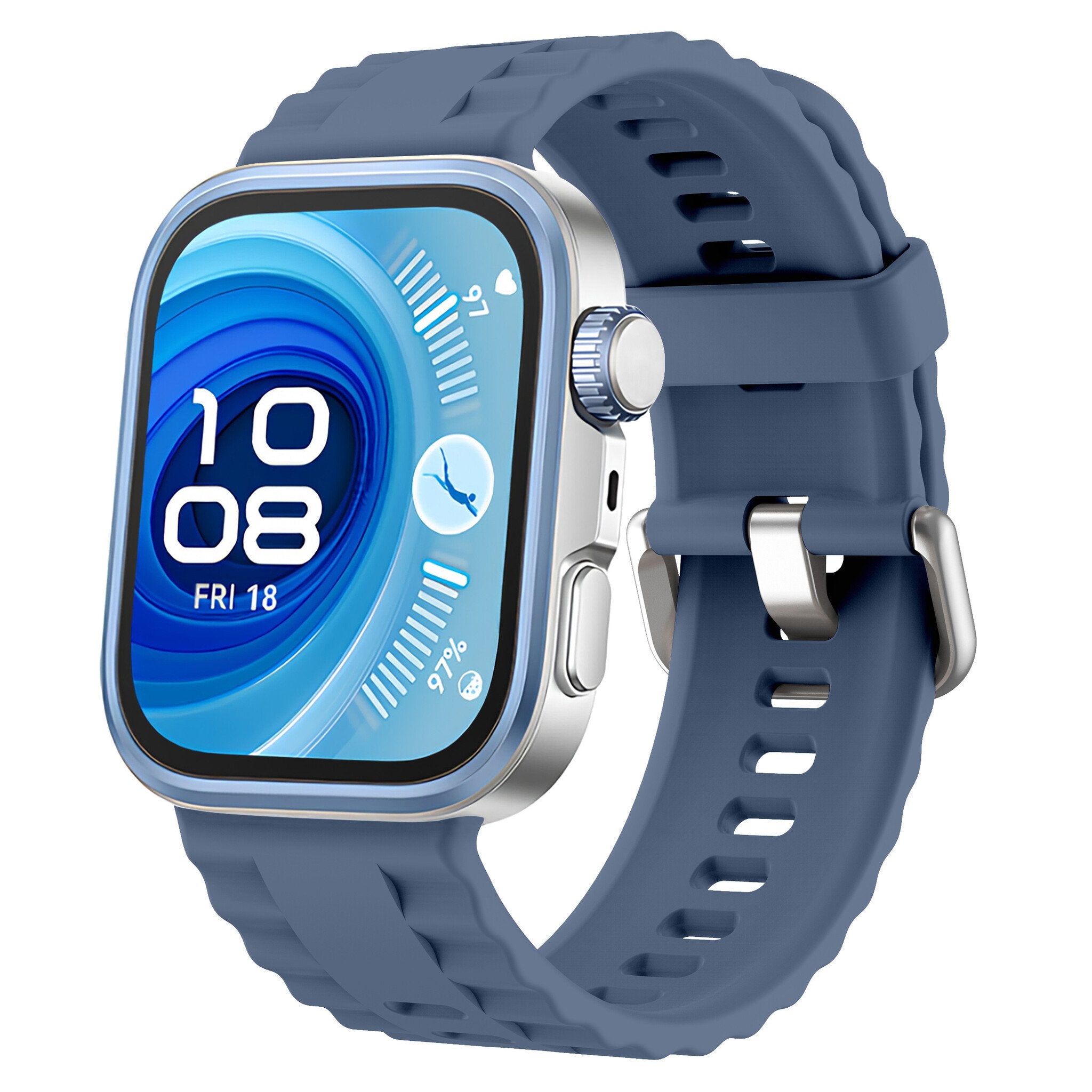 Bracelet silicone 'Classic' Huawei Watch 3 (Pro) (bleu)