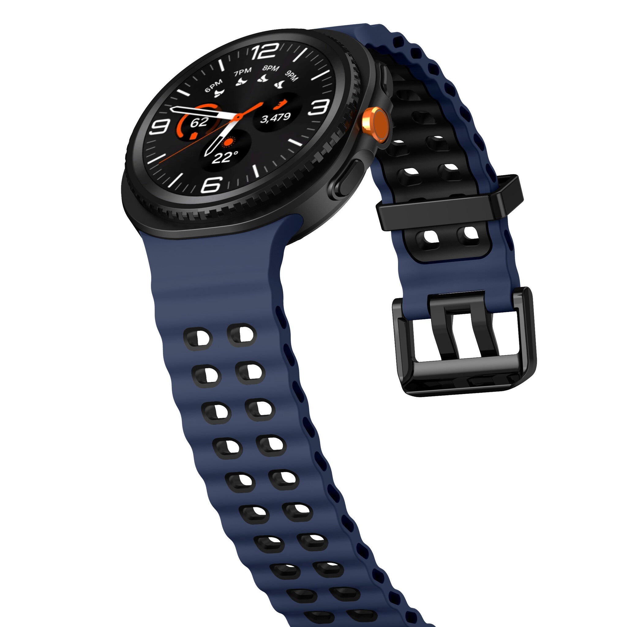 Samsung Galaxy Watch 8 Classic Ocean Strap (Blue/Black)