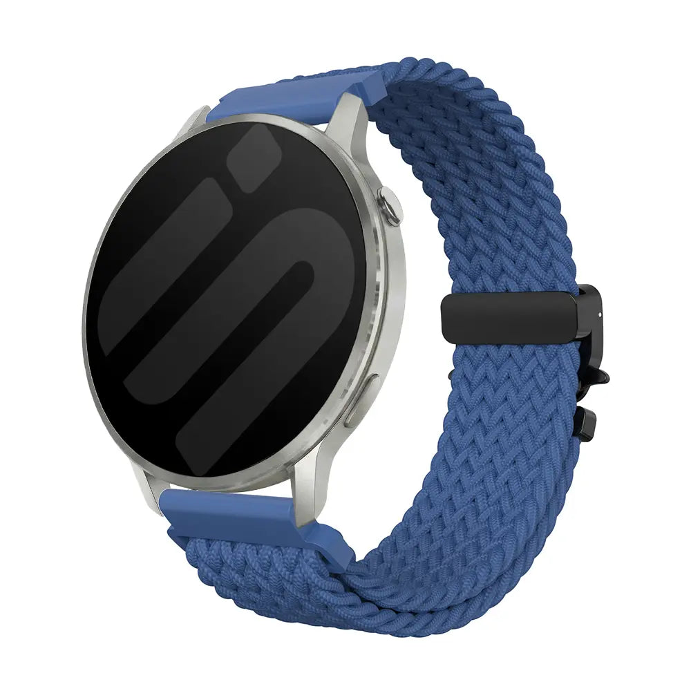 Bracelet tressé boucle en P Garmin Forerunner 70 (bleu)