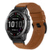 Bracelet cuir premium Garmin Approach S70 - 47mm (marron)