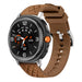 Bracelet cuir hybride diamond Samsung Galaxy Watch 9 - 44mm (marron)