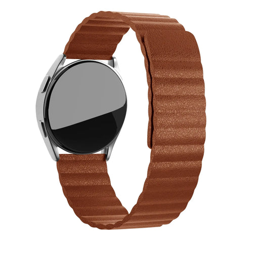 Bracelet cuir Loop Amazfit Bip 3 (Pro) (marron)