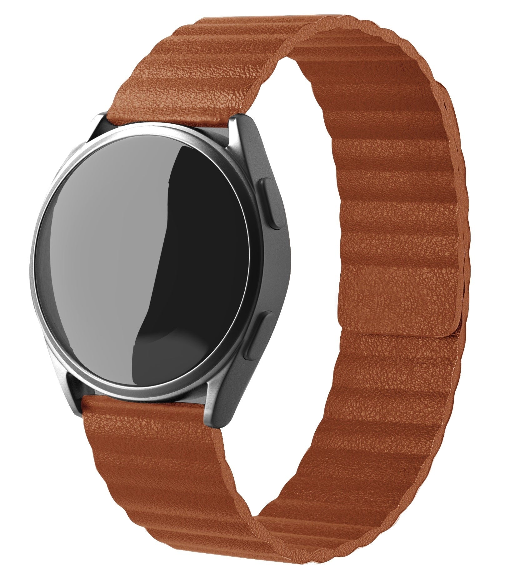Withings ScanWatch 2 - 42mm Leather Loop Strap (Brown)