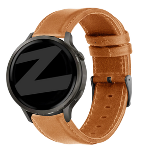 Bandz Bracelet cuir 'Classic' Garmin Vivoactive 3 (marron)
