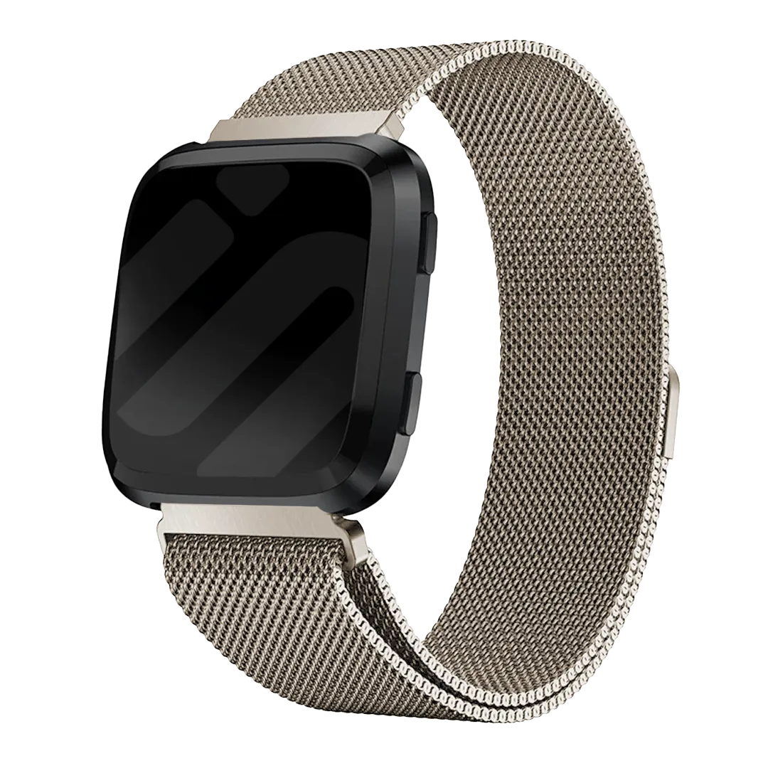 Bracelet Milanais Fitbit Versa (or champagne)