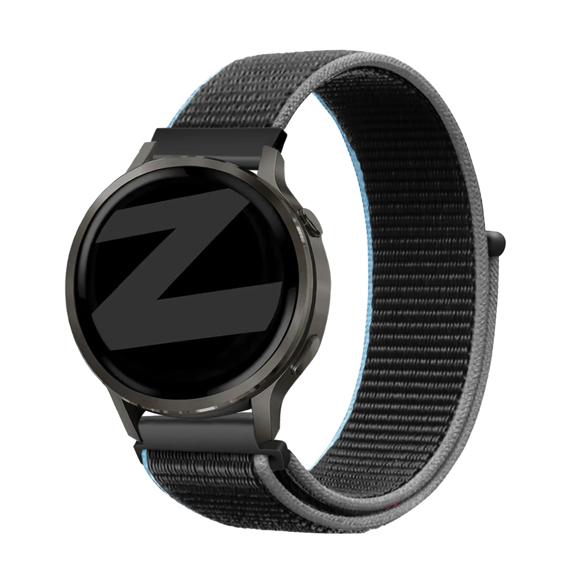 Bandz Garmin Vivoactive 4 Nylon Loop Strap (Charcoal)