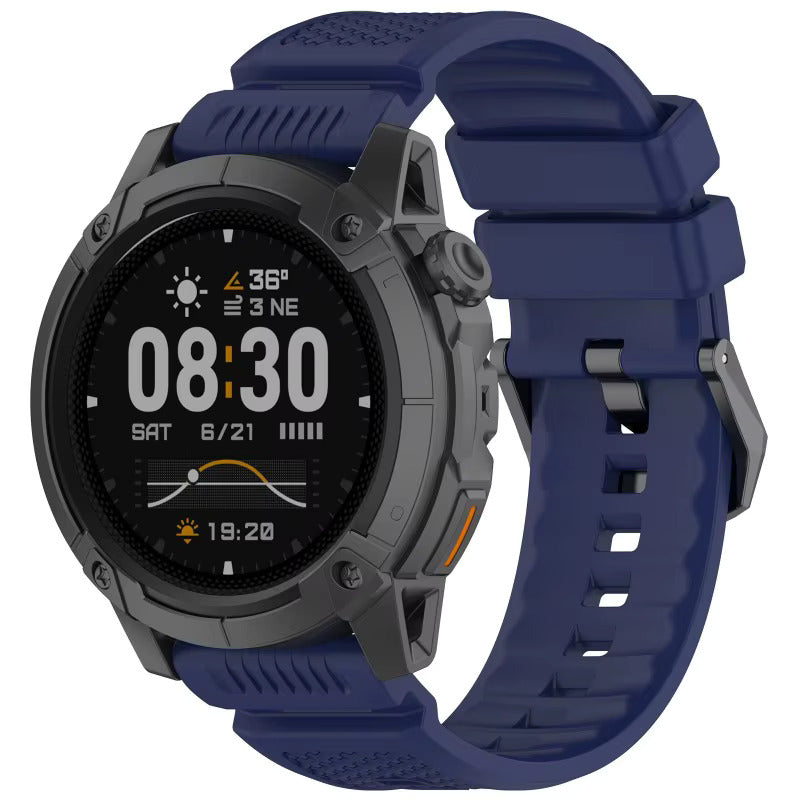 Bracelet silicone Coros Apex 4 - 46mm (bleu foncé)