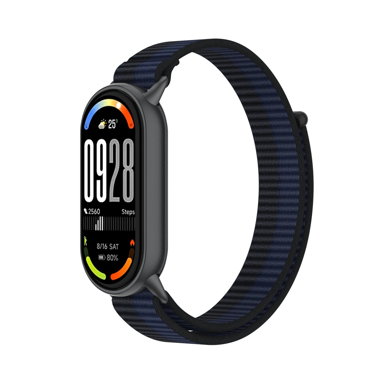 Bracelet nylon moderne Xiaomi Smart Band 9 (bleu foncé)