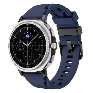 Bracelet silicone race Samsung Galaxy Watch 9 - 44mm (bleu foncé)