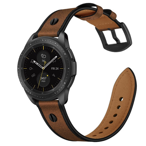Bracelet cuir avec vis Huawei Watch GT 7 Pro (beige)