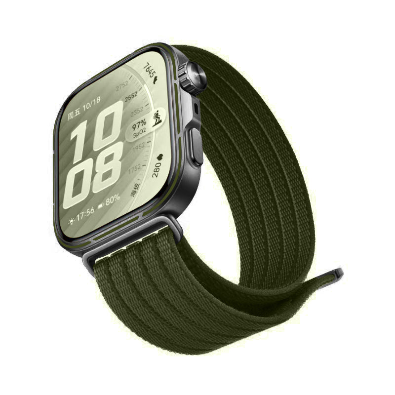 Bracelet nylon ultra fine Huawei Watch Fit 5 (vert foncé)