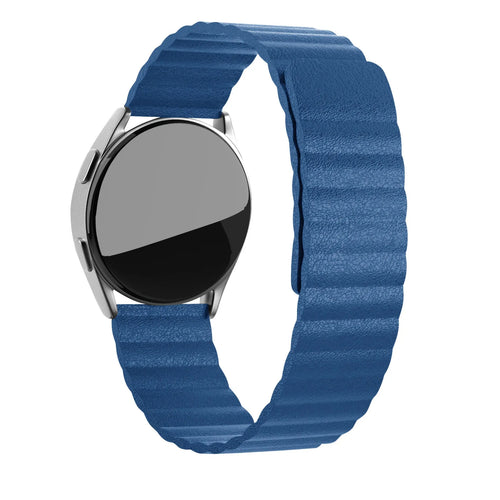 Bracelet cuir Loop Amazfit Active (bleu foncé)