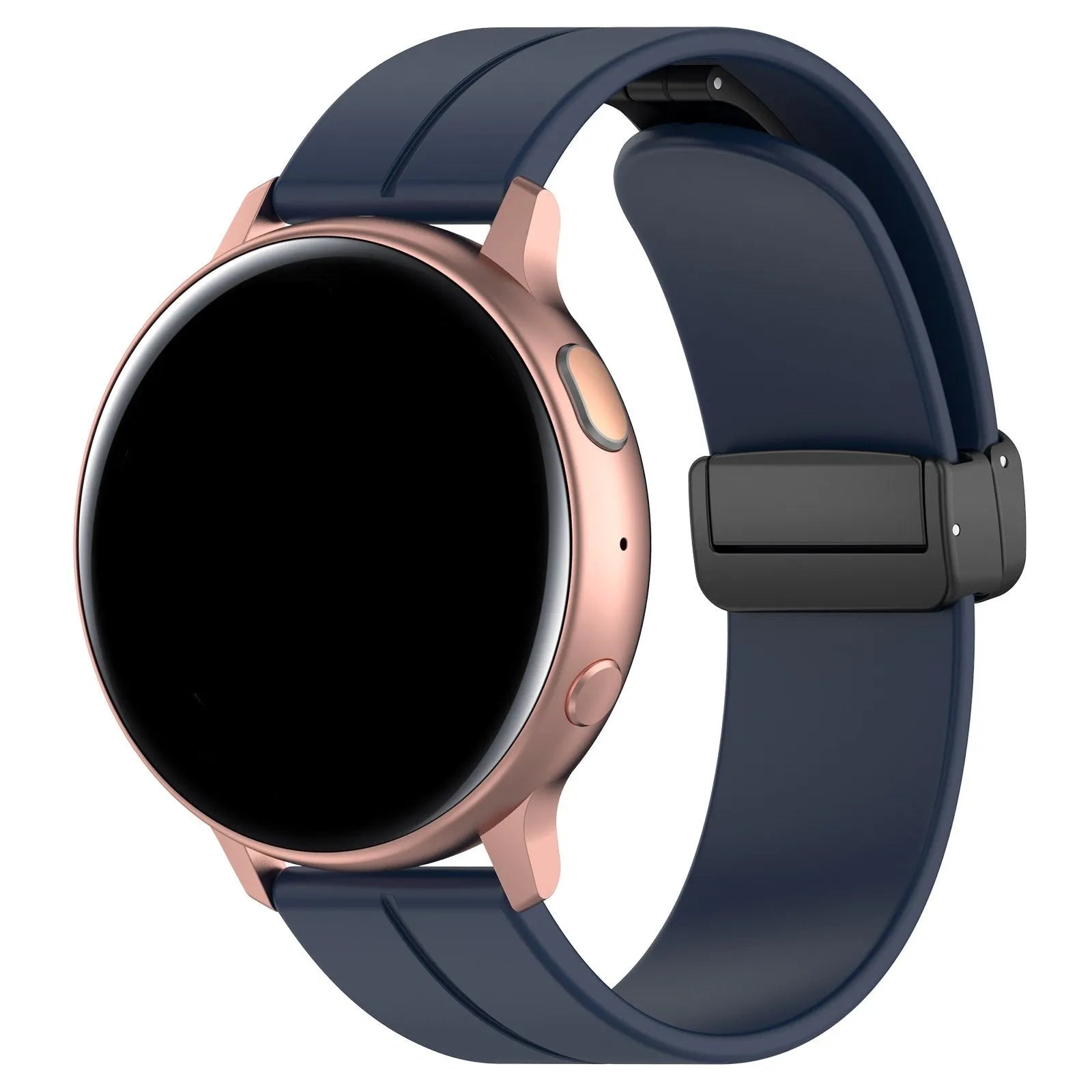 Bracelet silicone avec boucle Amazfit Bip 3 (Pro) (bleu foncé)
