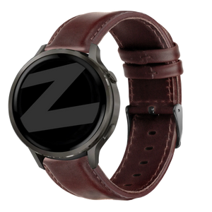 Bandz Garmin Approach S42 Leather Strap 'Classic' (Dark Brown)