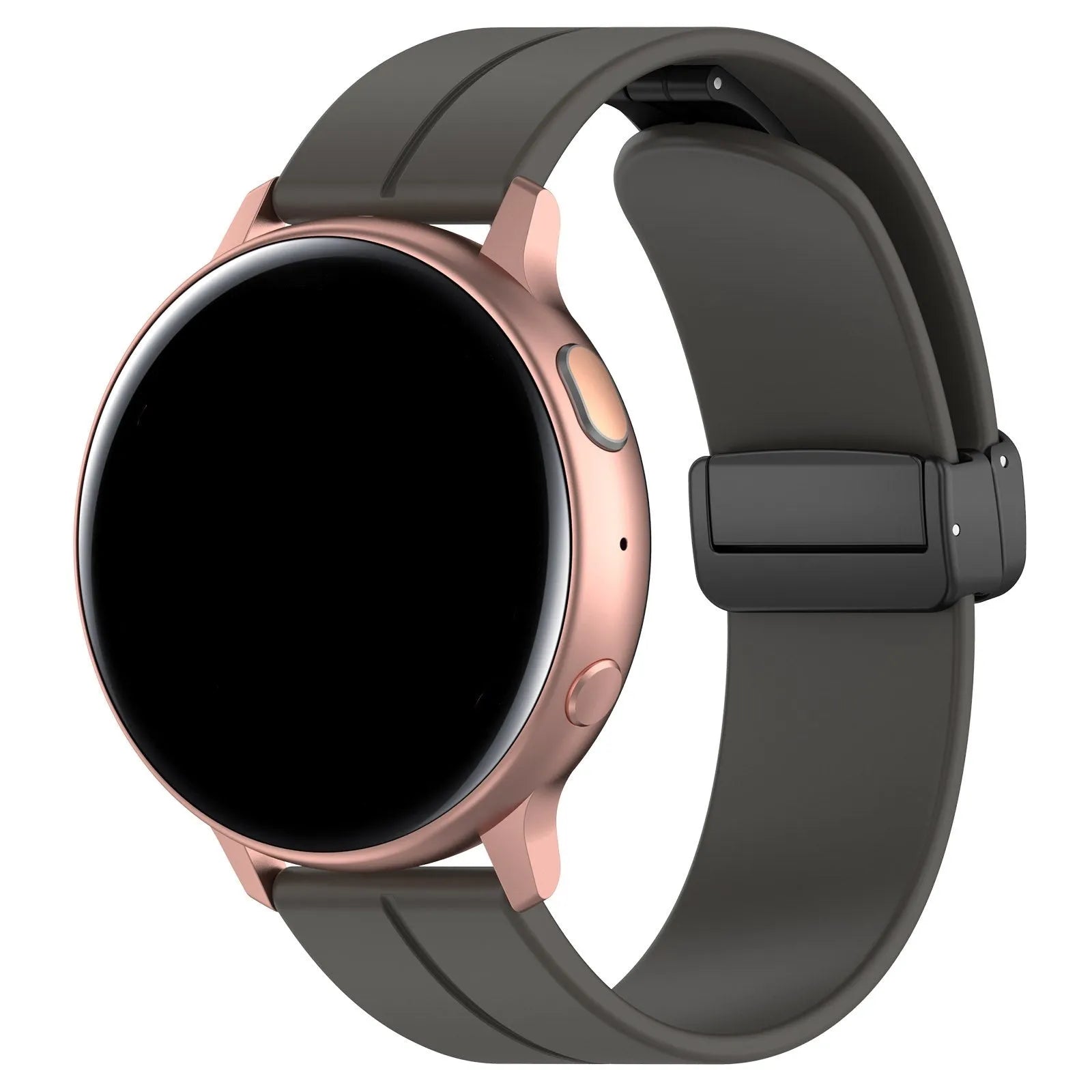 Bracelet silicone avec boucle Amazfit Bip 3 (Pro) (gris foncé)