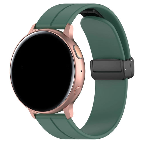 Bracelet silicone avec boucle Amazfit Bip 3 (Pro) (vert foncé)