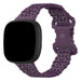Bracelet silicone avec motif Fitbit Versa 4 (violet)