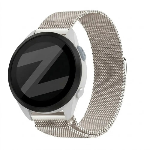 Bandz Garmin Forerunner 165 Milanese Loop Strap (Starlight)