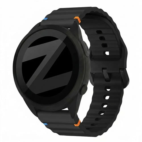 Bandz Garmin Forerunner 165 Silicone Strap 'Wave' (Black)