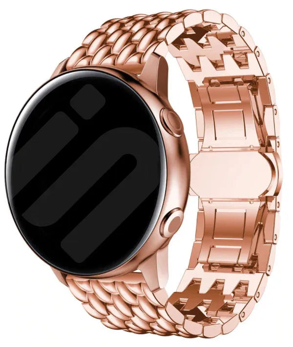 Bracelet acier 'Dragon' Amazfit Active (rose or)