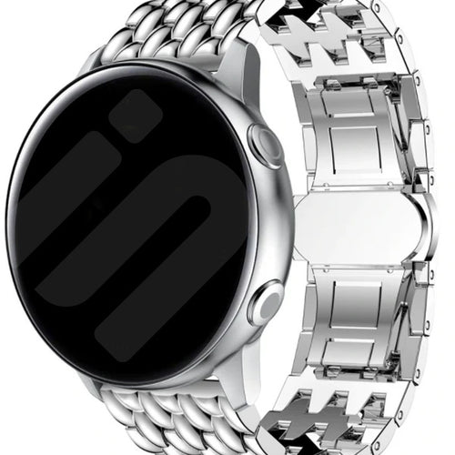 Bracelet acier 'Dragon' Amazfit Bip 5 (argent)