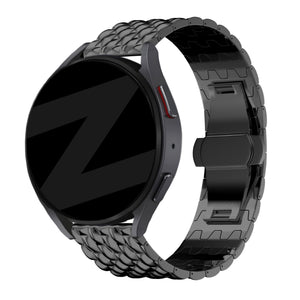Bandz Bracelet acier 'Dragon' Garmin Forerunner 245 (noir)