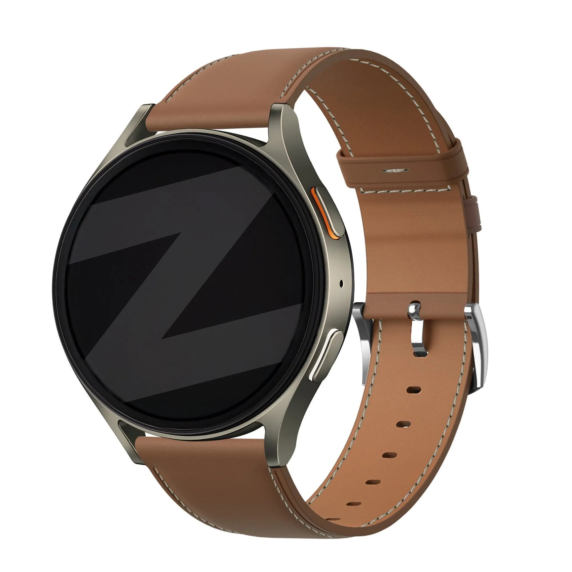 Bandz Bracelet cuir OnePlus Watch Lite 'Easy fit' (marron)