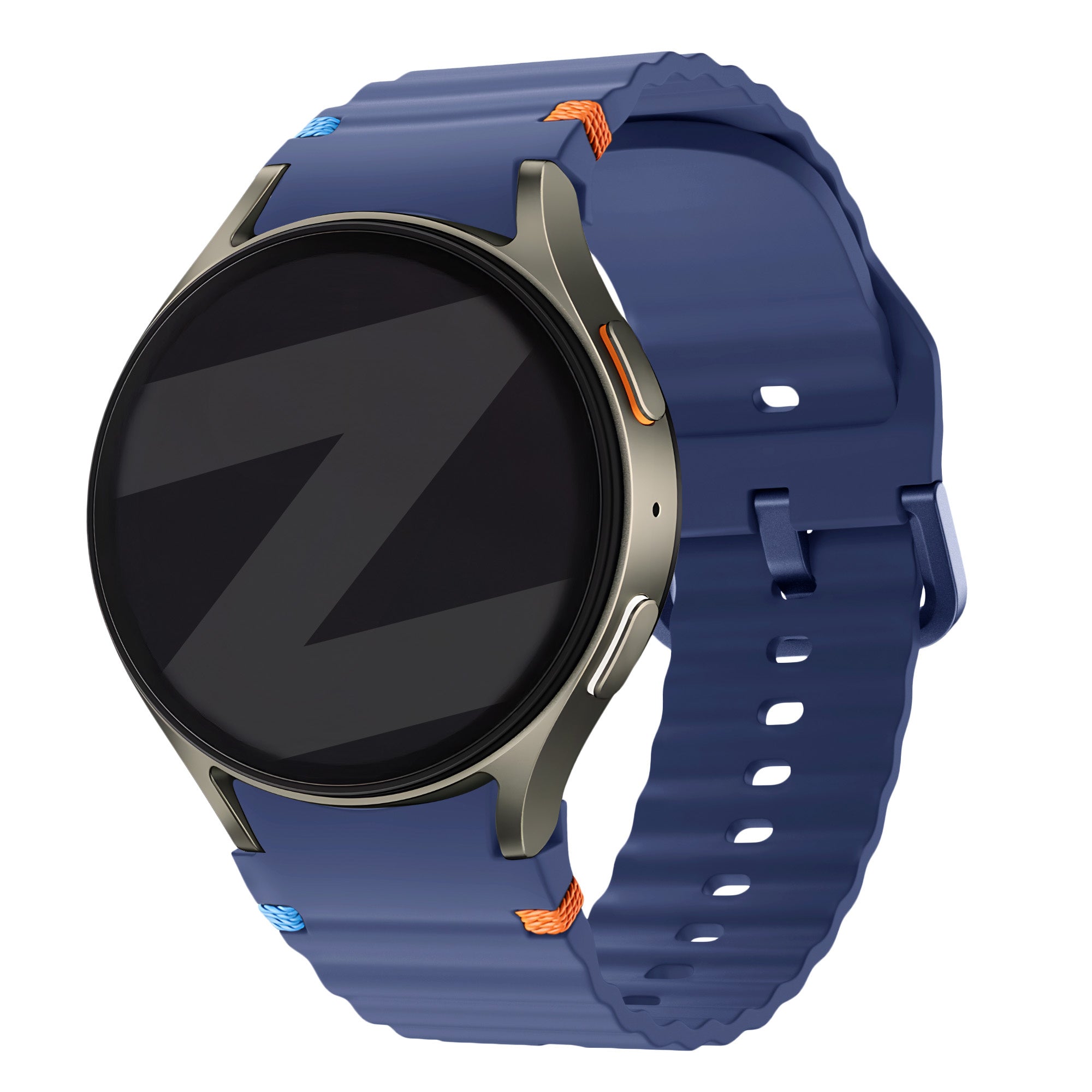 Bandz Bracelet Wave 'Easy Fit' Samsung Galaxy Watch 4 40mm (bleu foncé)
